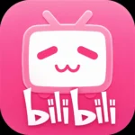 Smartphone screen displaying the Bilibili app interface featuring video content, interactive live streams, and community posts.